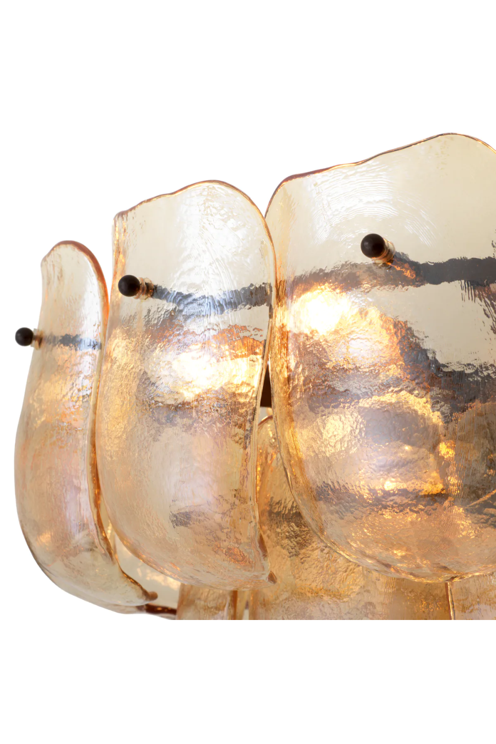 Thick Glass Metal Chandelier Gustave | Eichholtz Miami