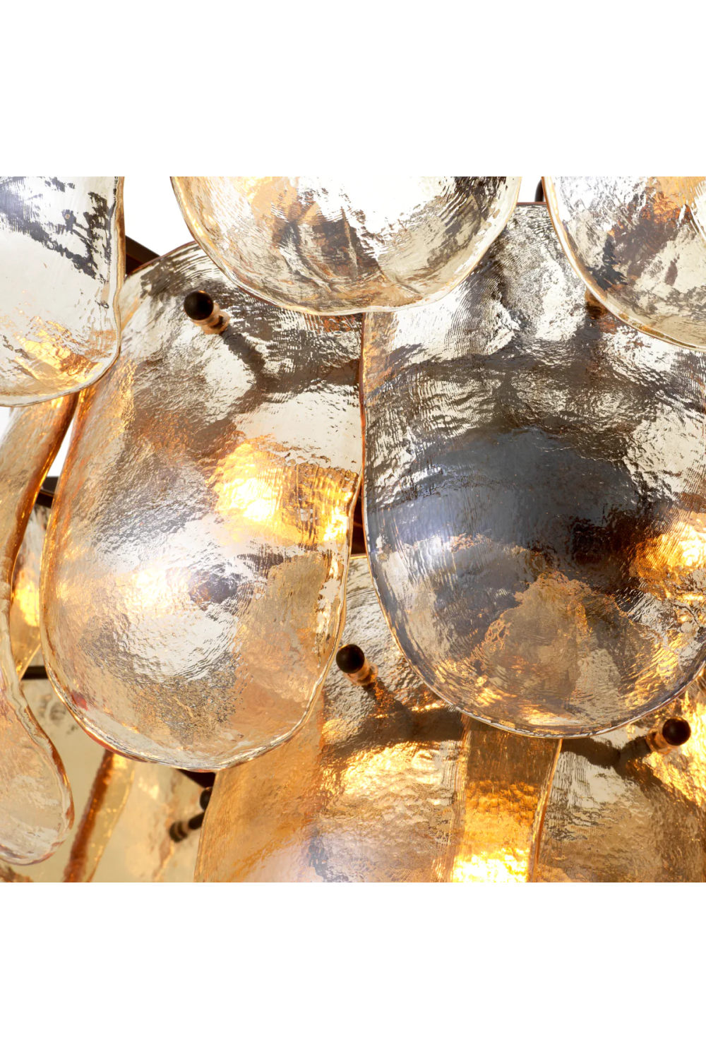 Thick Glass Metal Chandelier Gustave | Eichholtz Miami