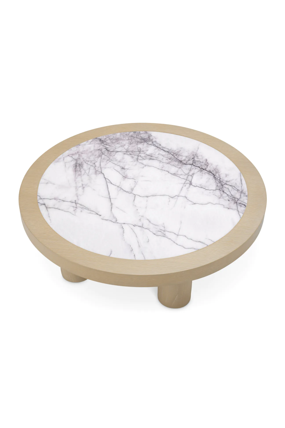 Oak Veneer Marble Coffee Table Presedio | Eichholtz Miami