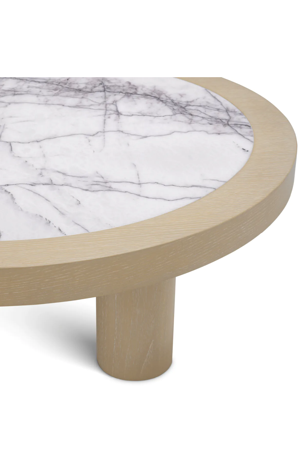 Oak Veneer Marble Coffee Table Presedio | Eichholtz Miami