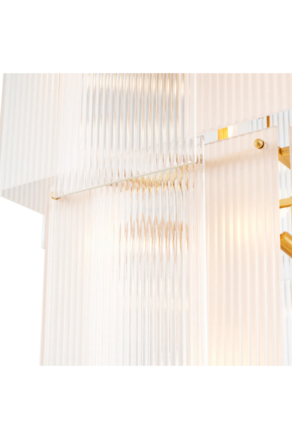 Frosted Glass Tiered Chandelier Giardano | Eichholtz Miami