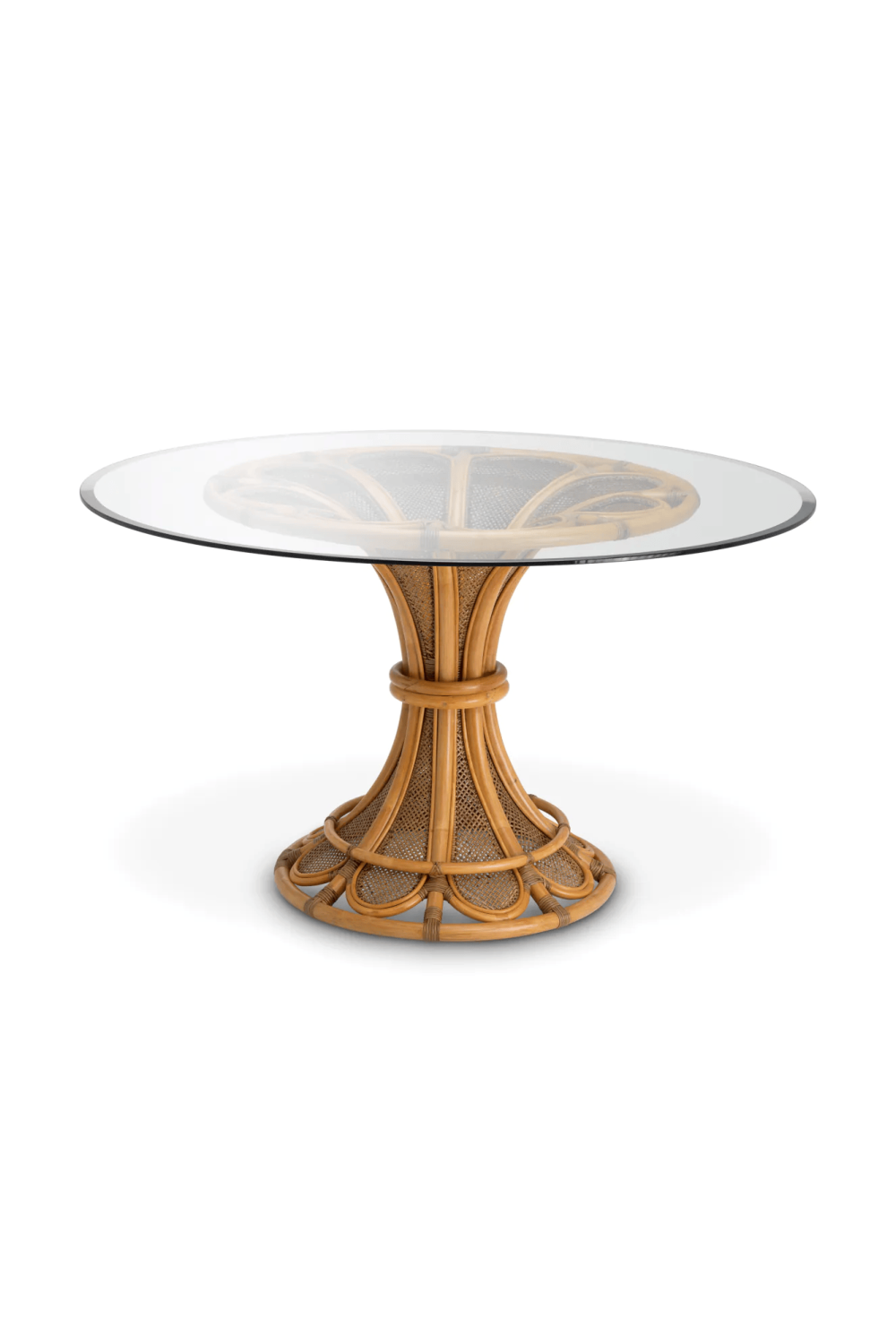 Natural Rattan Center Table Colony | Eichholtz Miami