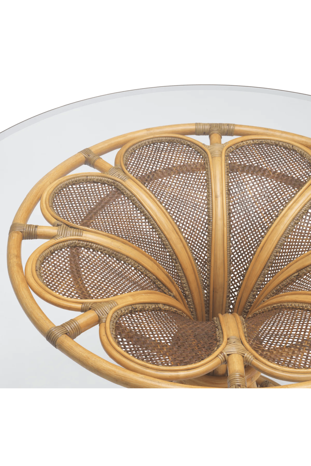 Natural Rattan Center Table Colony | Eichholtz Miami