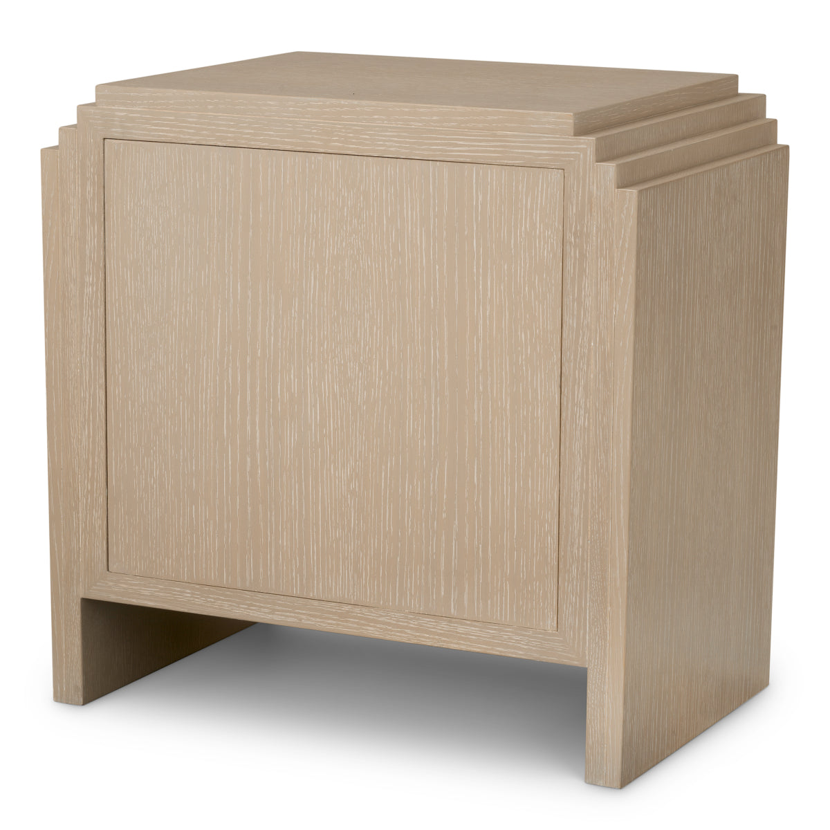 Oak Wooden Nightstand ArtDeco | Eichholtz Miami