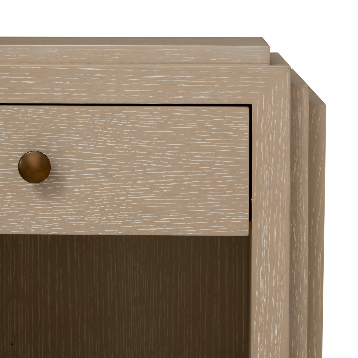 Oak Wooden Nightstand ArtDeco | Eichholtz Miami