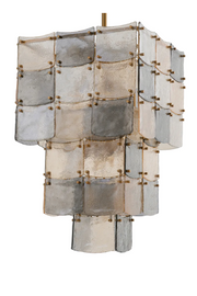 Glass Tiered Chandelier Laurent | Eichholtz Miami