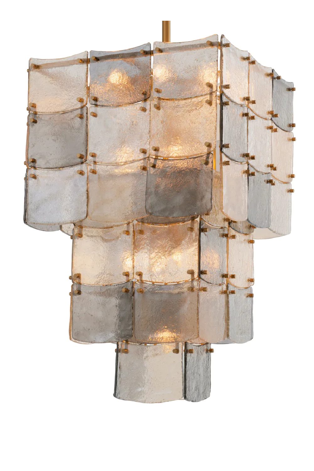 Glass Tiered Chandelier Laurent | Eichholtz Miami