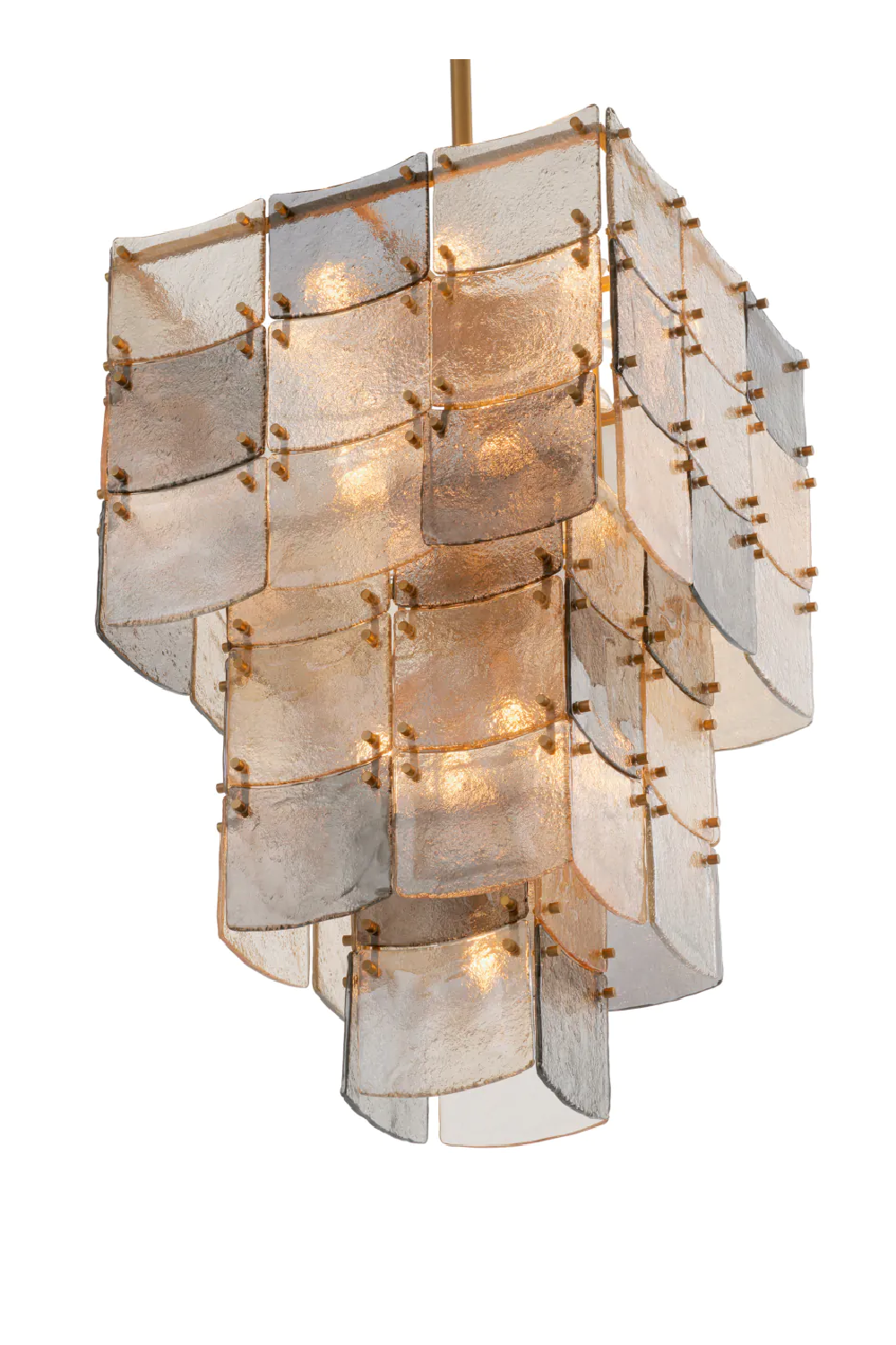 Glass Tiered Chandelier Laurent | Eichholtz Miami