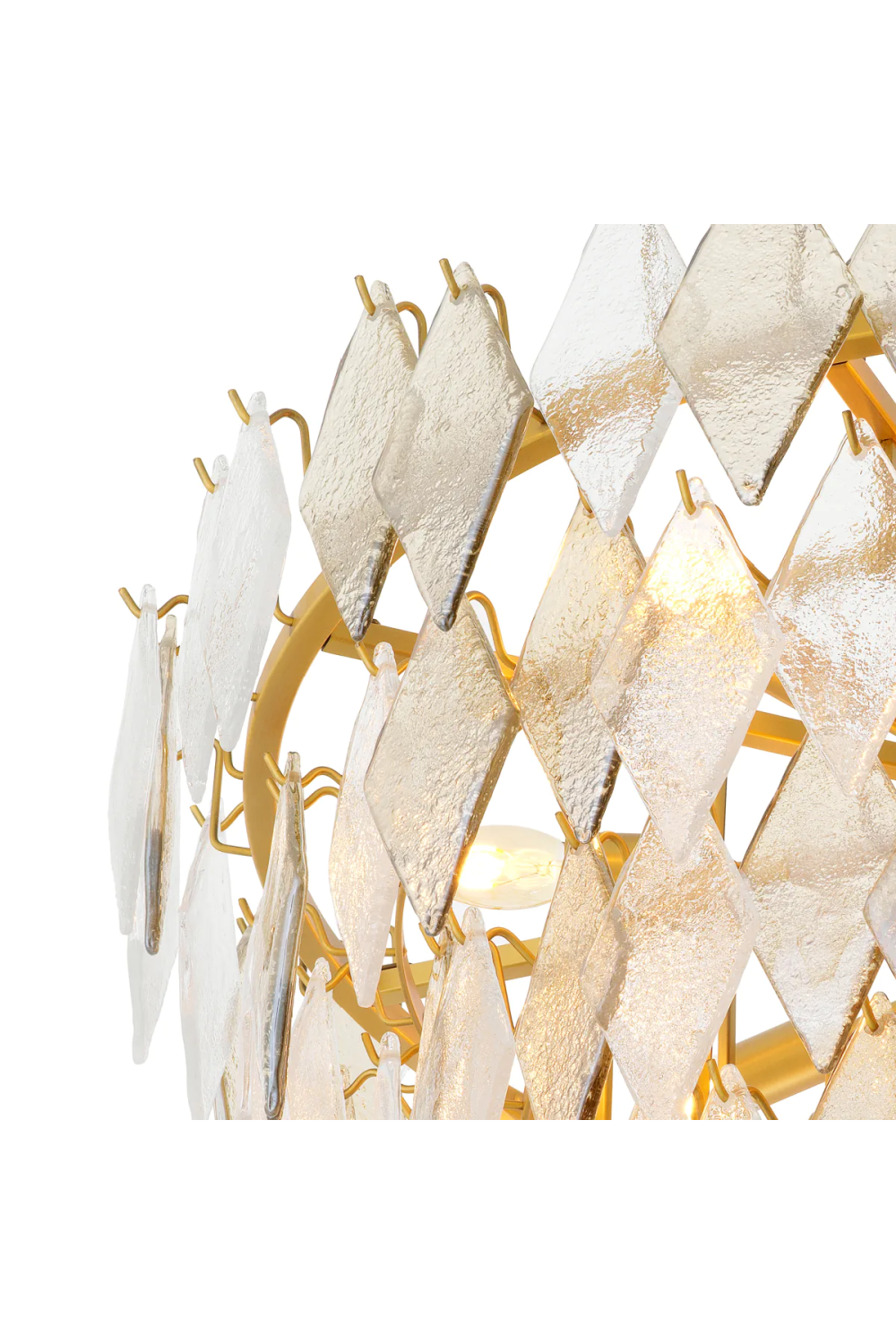 Geometric Glass Chandelier Rhombus | Eichholtz Miami