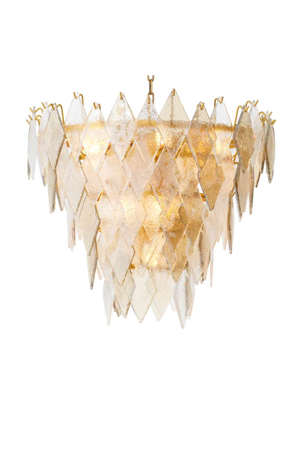 Geometric Glass Chandelier Rhombus | Eichholtz Miami