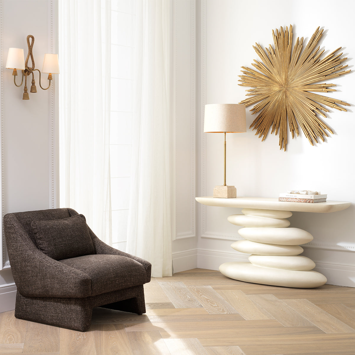 Gold Wall Object Sunburst | Eichholtz Miami