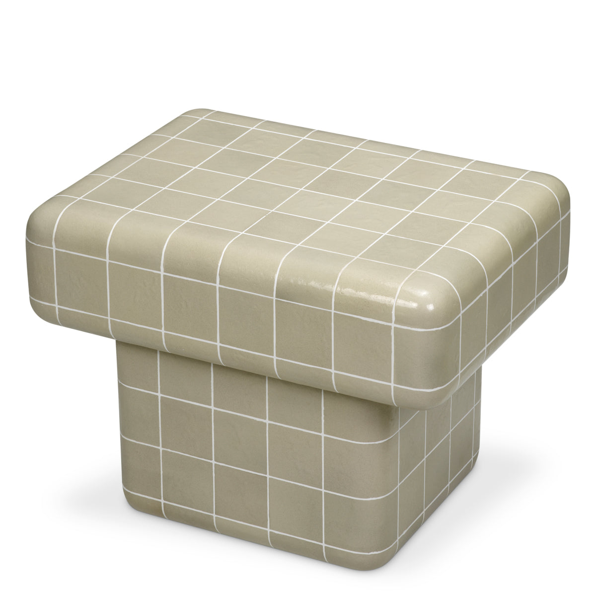 Gray Outdoor Side Table Mateo  | Eichholtz Miami