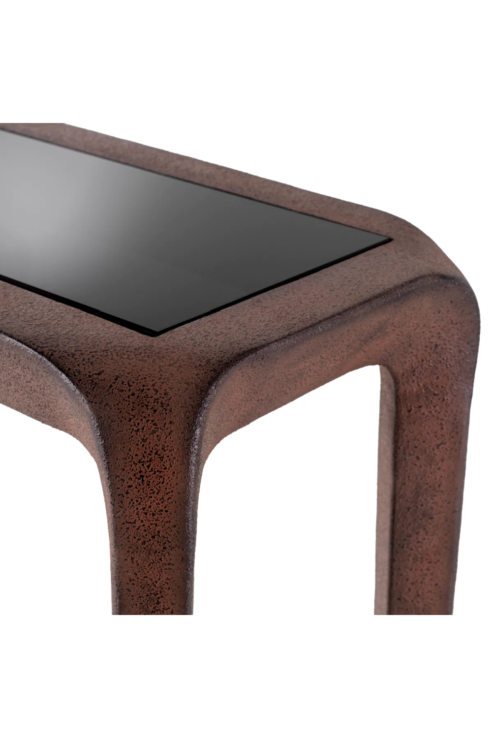 Oxidized Aluminum Console Table Quentin | Eichholtz Miami