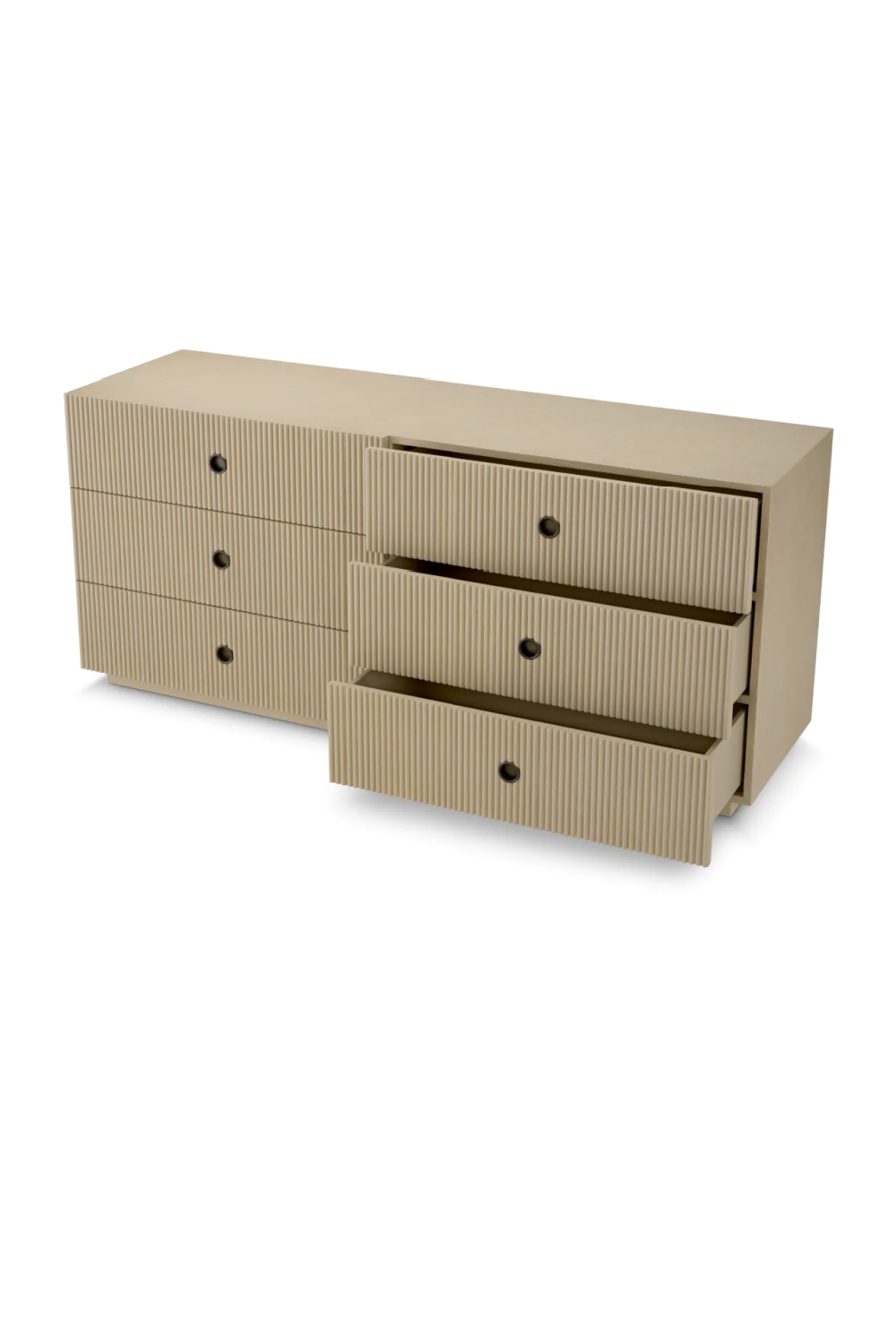 Ribbed Wood Drawer Chest Dimitrios | Eichholtz Miami