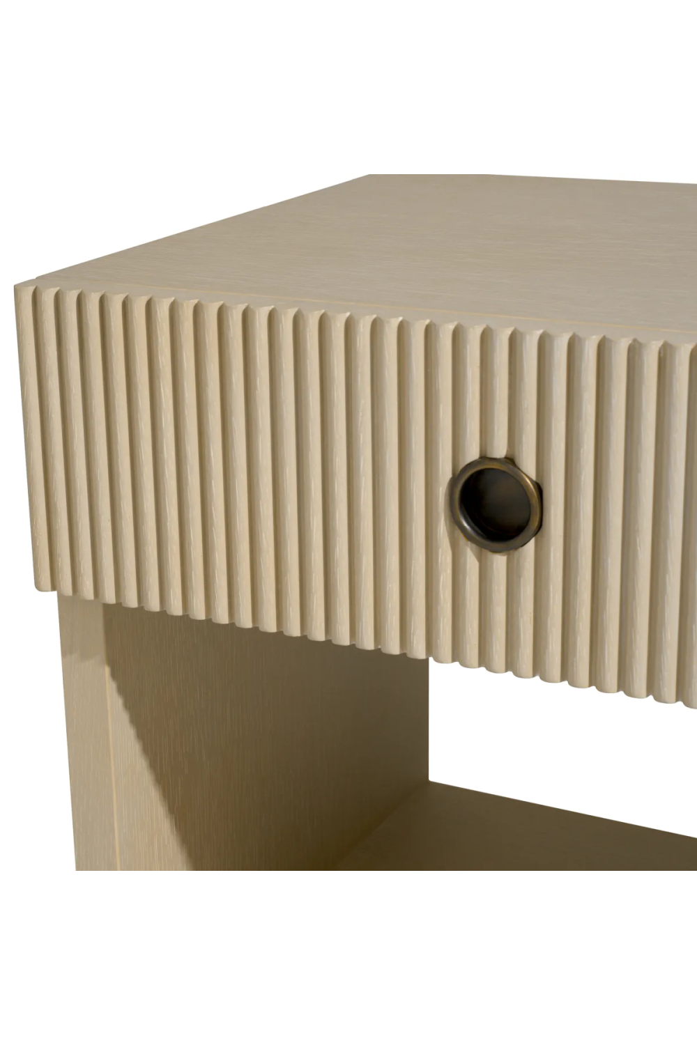 Ribbed Wood Nightstand Dimitrios | Eichholtz Miami