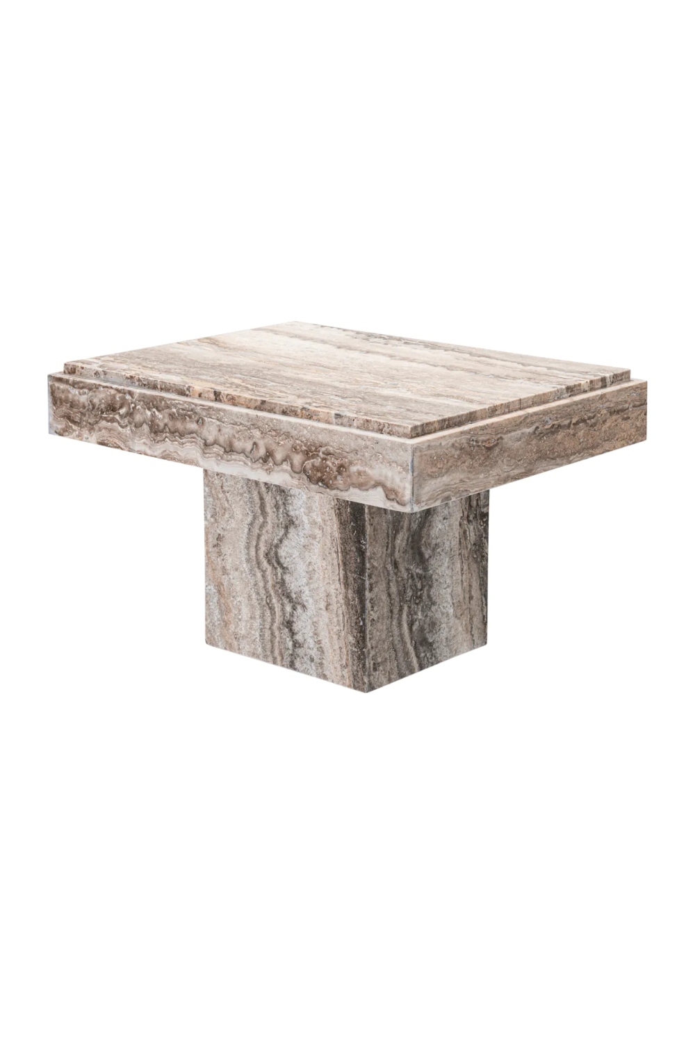 Travertine Side Table Sartoria | Eichholtz Miami