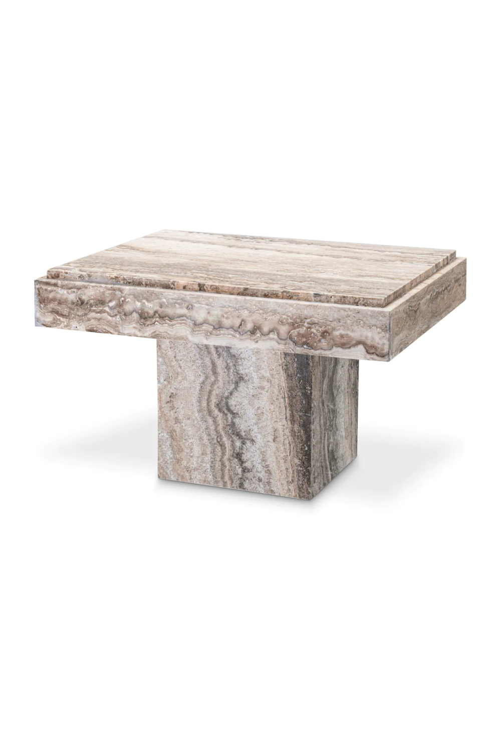 Travertine Side Table Sartoria | Eichholtz Miami