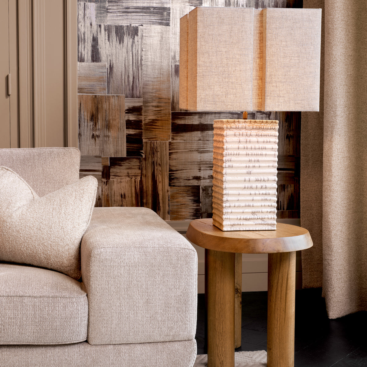 Reclaimed Oak Side Table Prelude | Eichholtz Miami