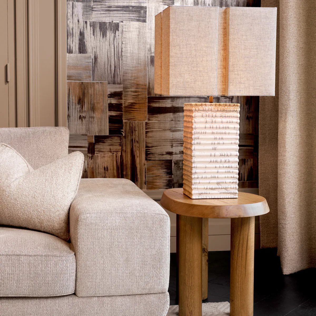 Reclaimed Oak Side Table Prelude | Eichholtz Miami