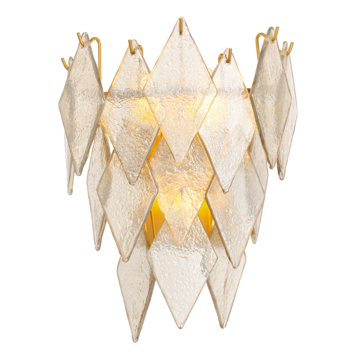 Sugared Glass Wall Lamp Rhombus | Eichholtz Miami