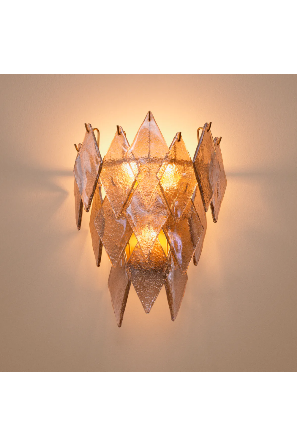 Sugared Glass Wall Lamp Rhombus | Eichholtz Miami