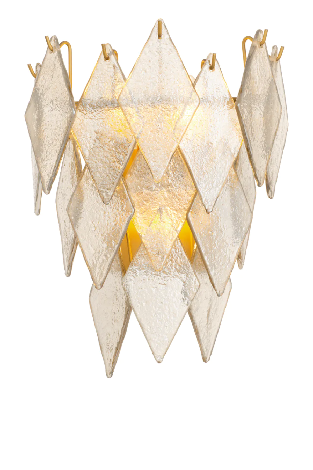 Sugared Glass Wall Lamp Rhombus | Eichholtz Miami