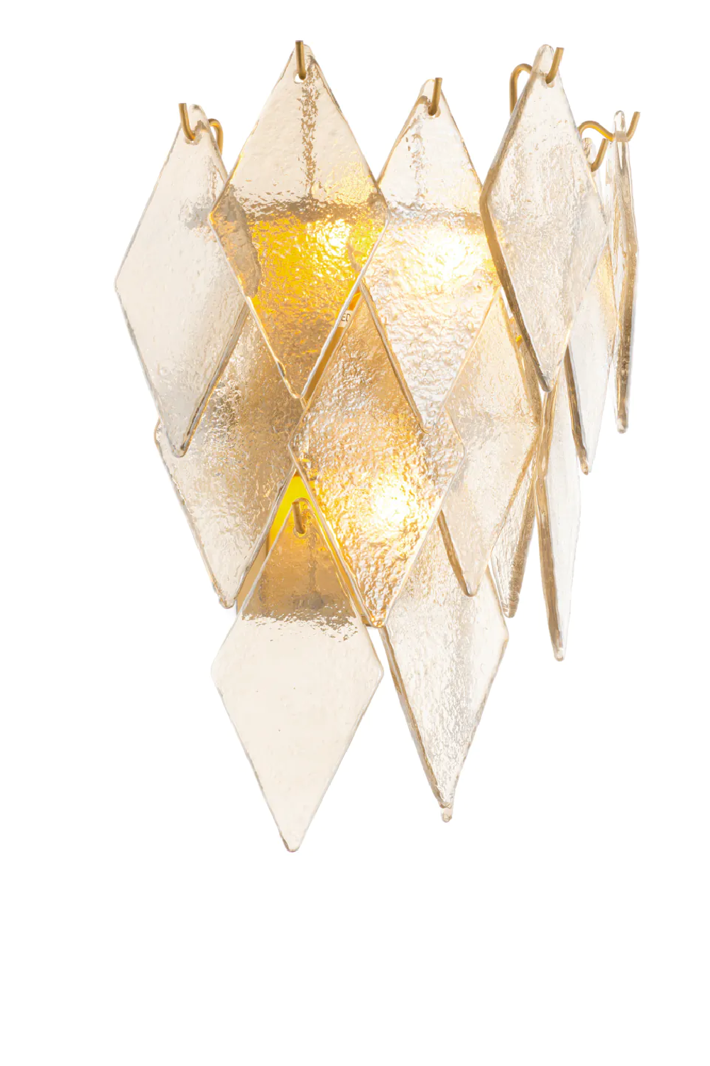 Sugared Glass Wall Lamp Rhombus | Eichholtz Miami