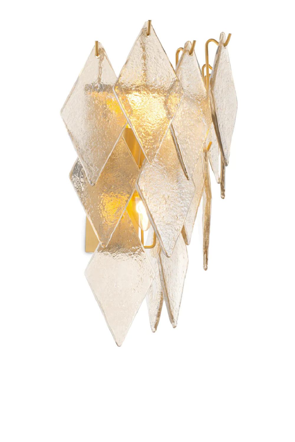 Sugared Glass Wall Lamp Rhombus | Eichholtz Miami