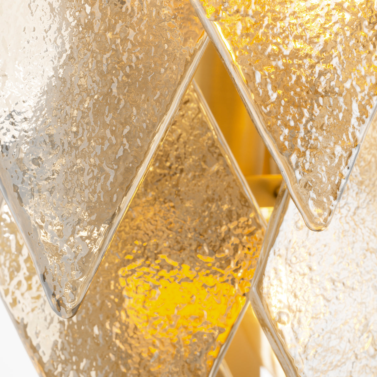 Sugared Glass Wall Lamp Rhombus | Eichholtz Miami