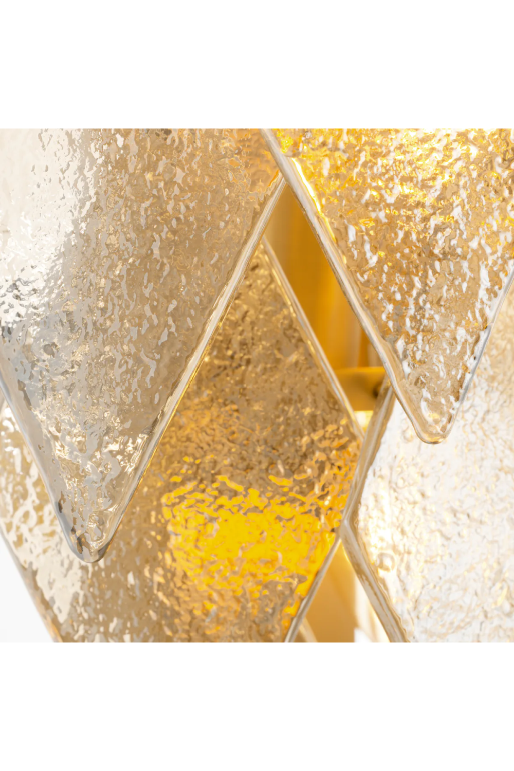 Sugared Glass Wall Lamp Rhombus | Eichholtz Miami