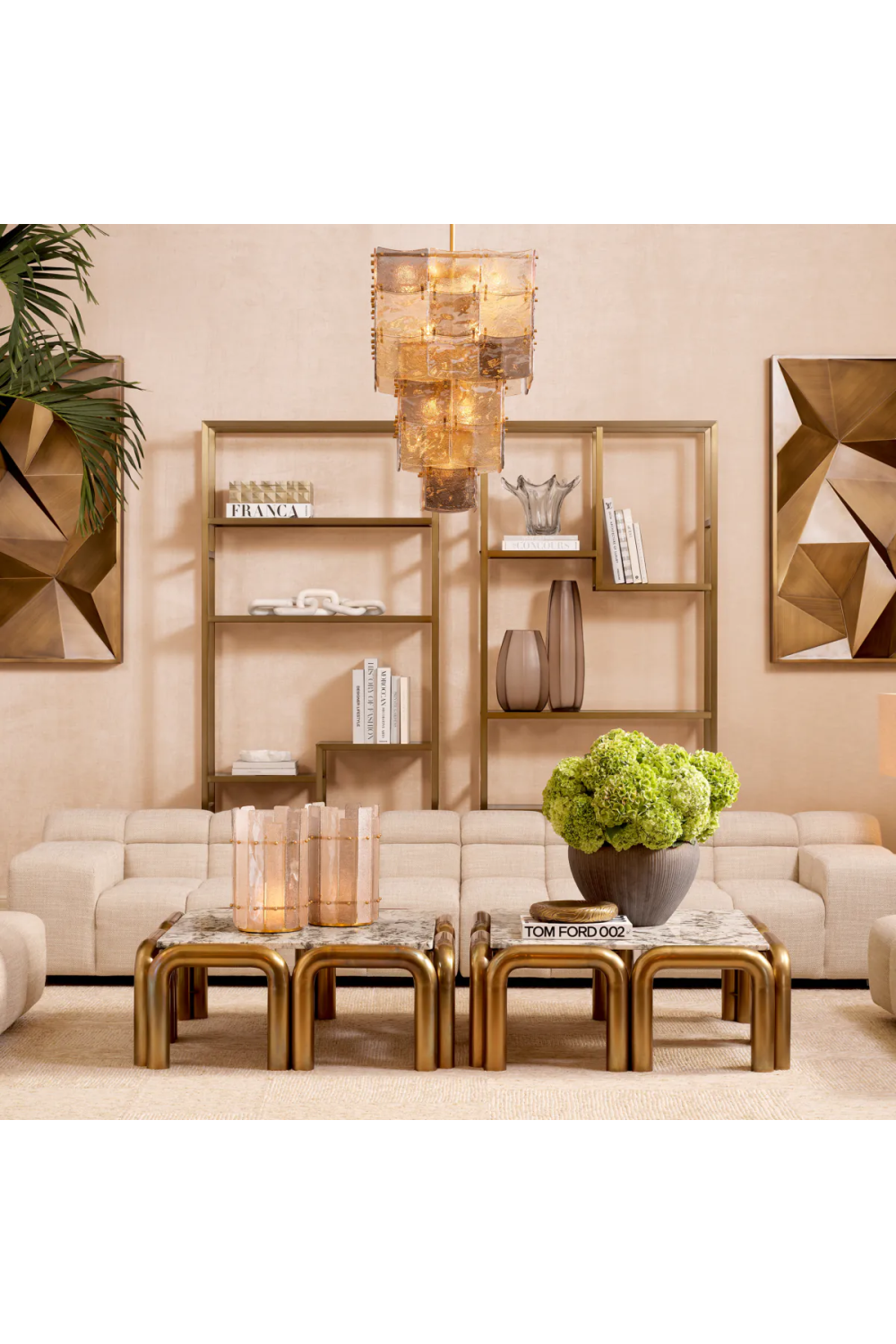Brass Frame Glass Cabinet Corrado I | Eichholtz Miami