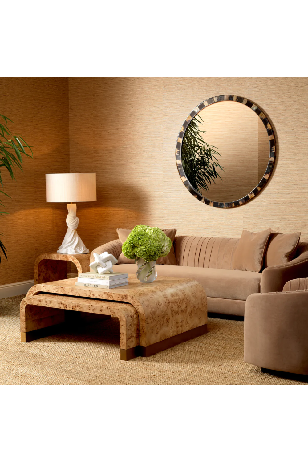 Mappa Burl Side Table Quinton | Eichholtz Miami