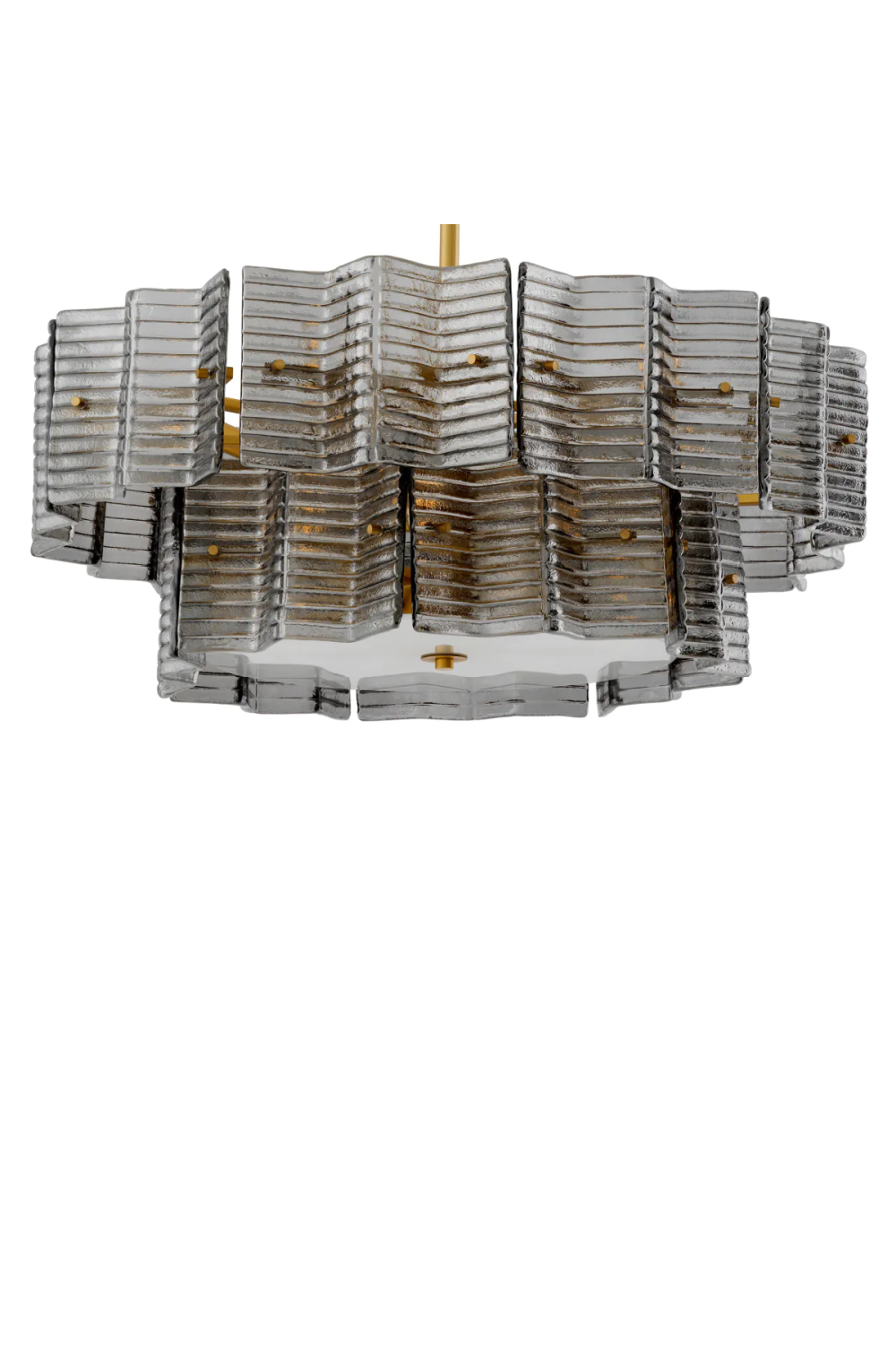 Ribbed Glass Chandelier Silvano | Eichholtz Miami
