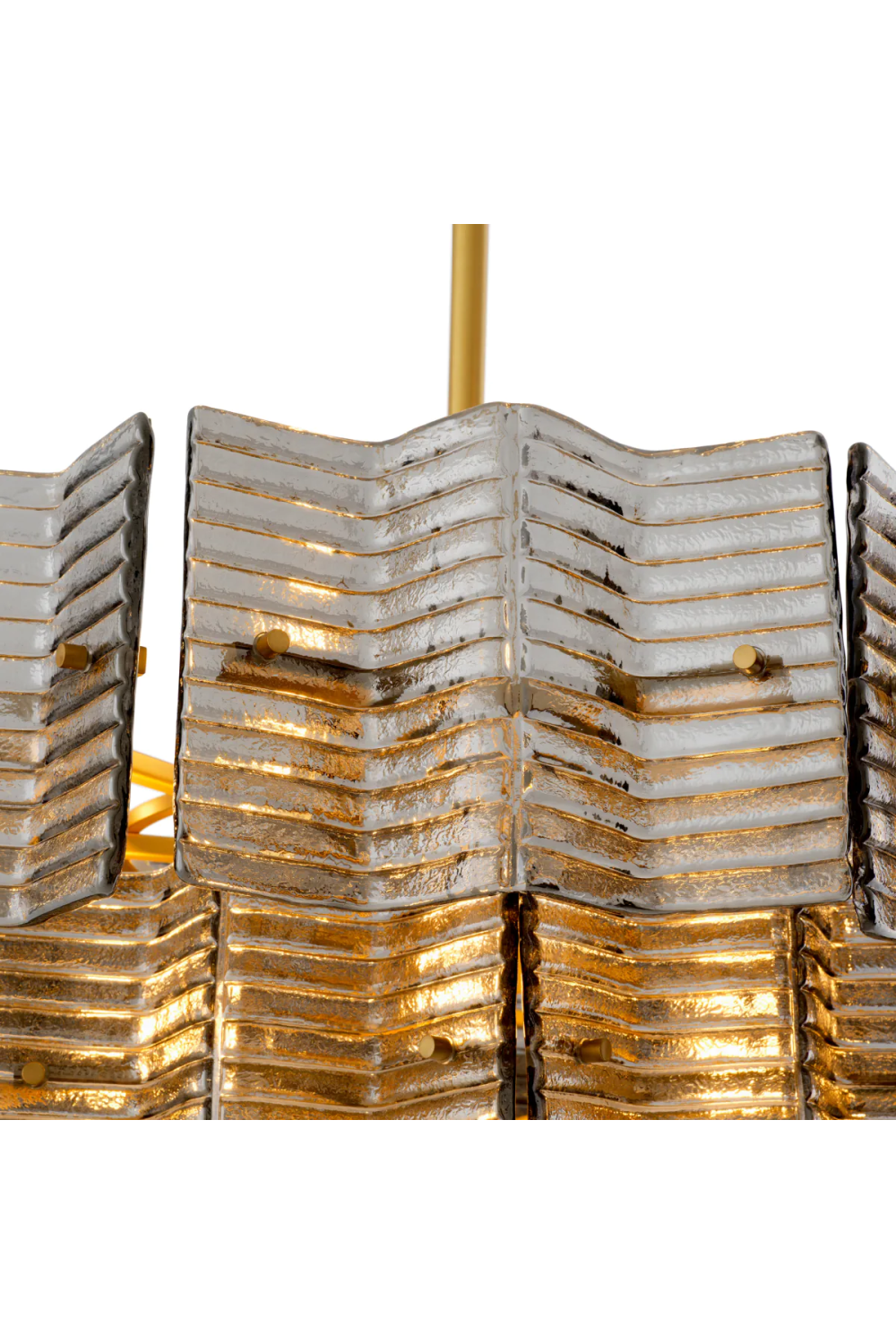 Ribbed Glass Chandelier Silvano | Eichholtz Miami