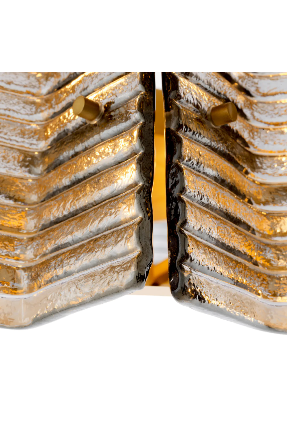 Ribbed Glass Chandelier Silvano | Eichholtz Miami