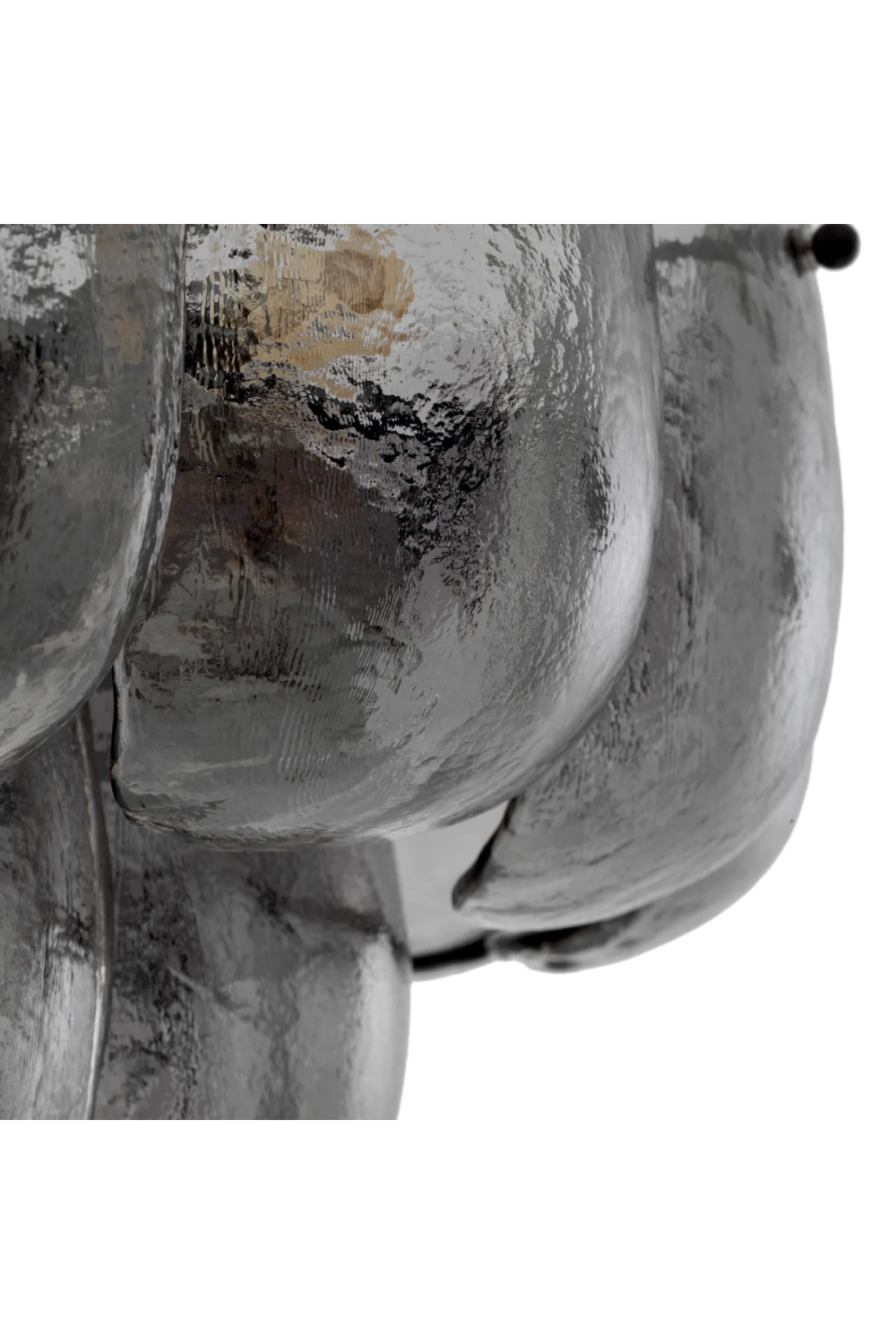 Thick Glass Metal Chandelier Gustave | Eichholtz Miami