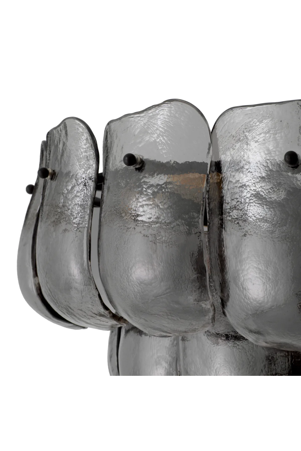 Thick Glass Metal Chandelier Gustave | Eichholtz Miami