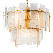 Textured Glass Chandelier Cassiano | Eichholtz Miami