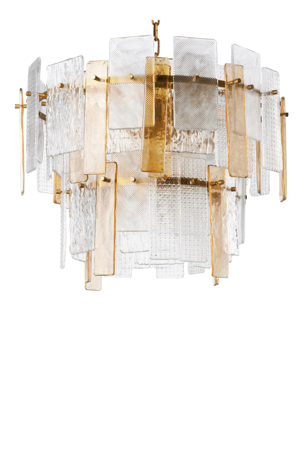 Textured Glass Chandelier Cassiano | Eichholtz Miami