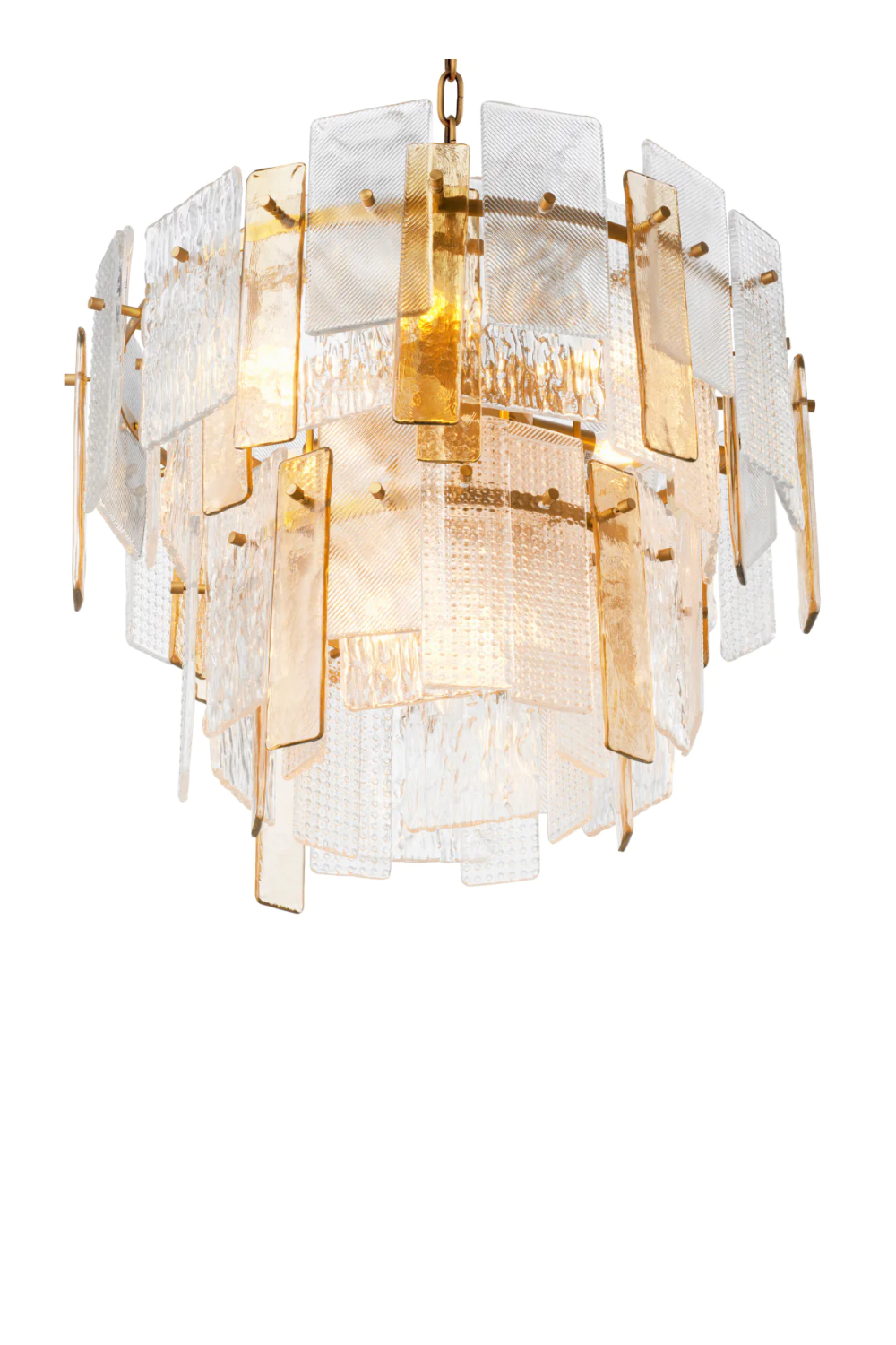 Textured Glass Chandelier Cassiano | Eichholtz Miami