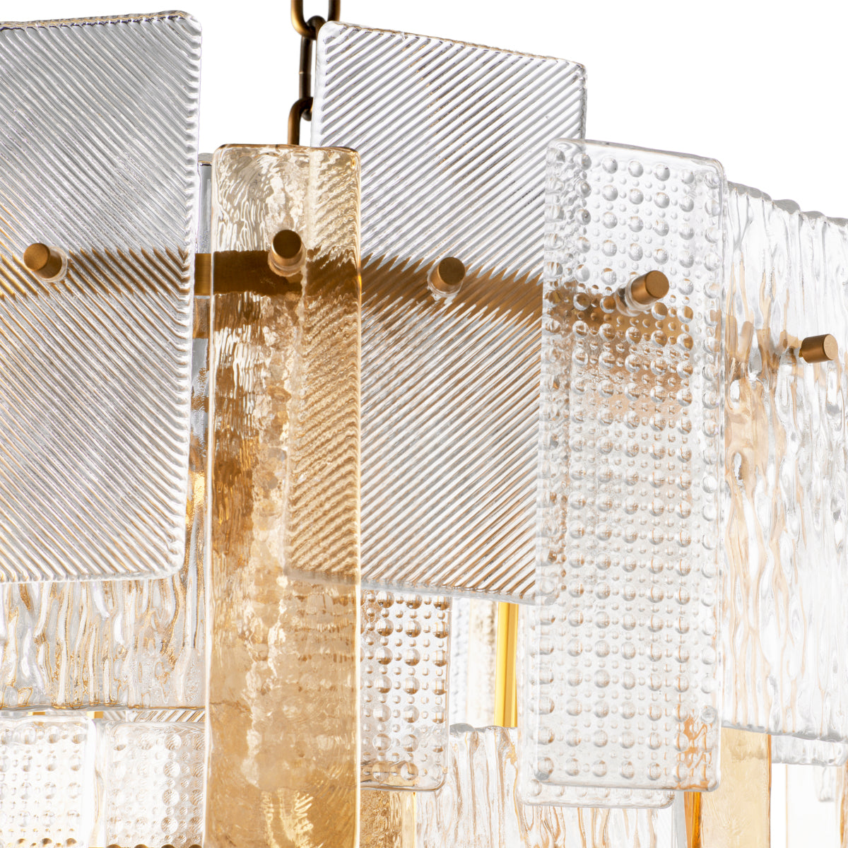 Textured Glass Chandelier Cassiano | Eichholtz Miami