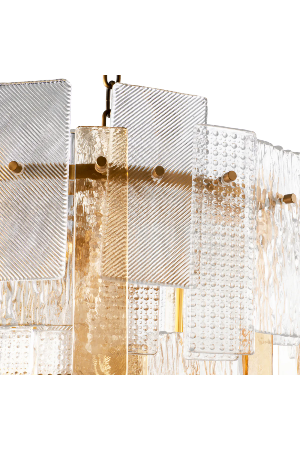 Textured Glass Chandelier Cassiano | Eichholtz Miami