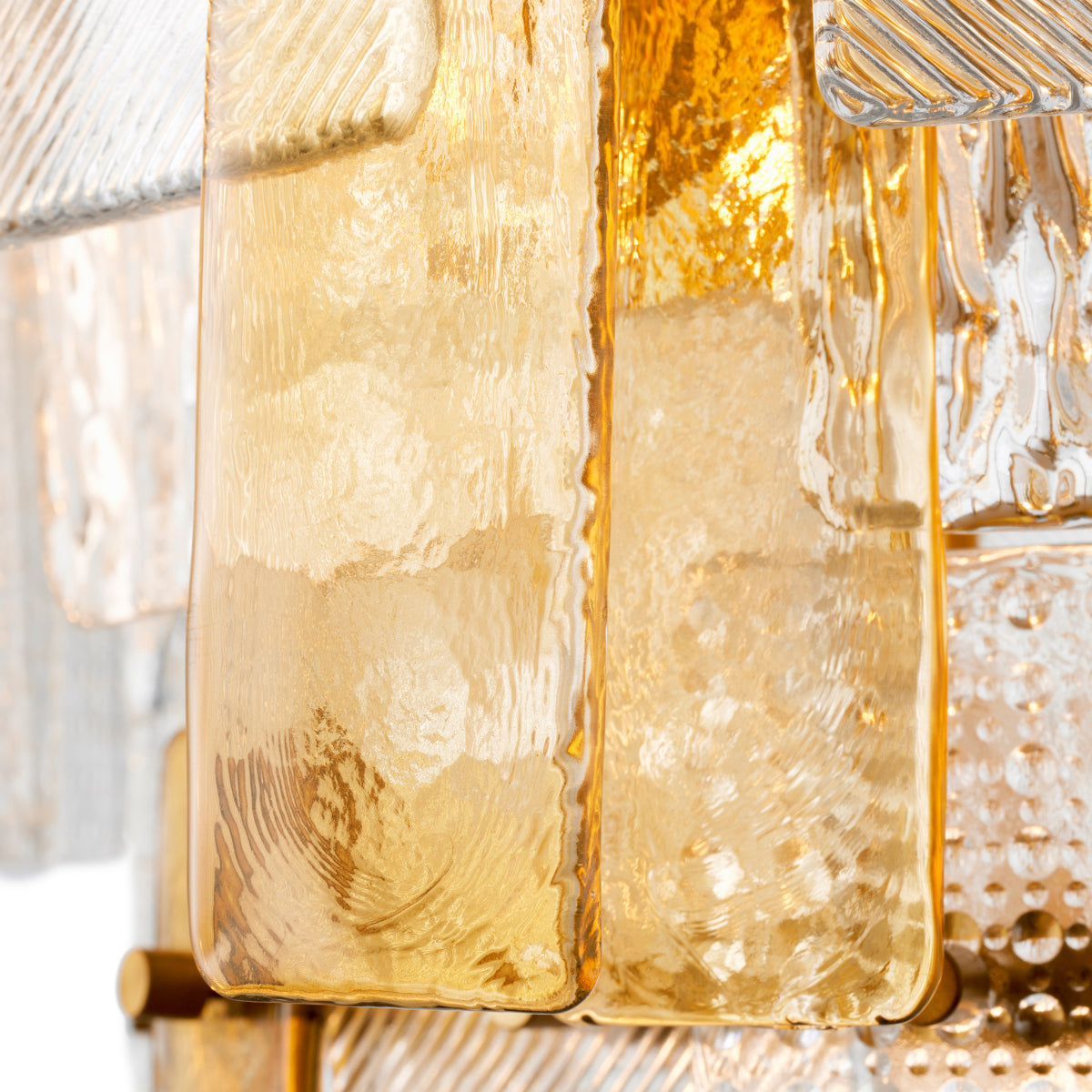 Textured Glass Chandelier Cassiano | Eichholtz Miami