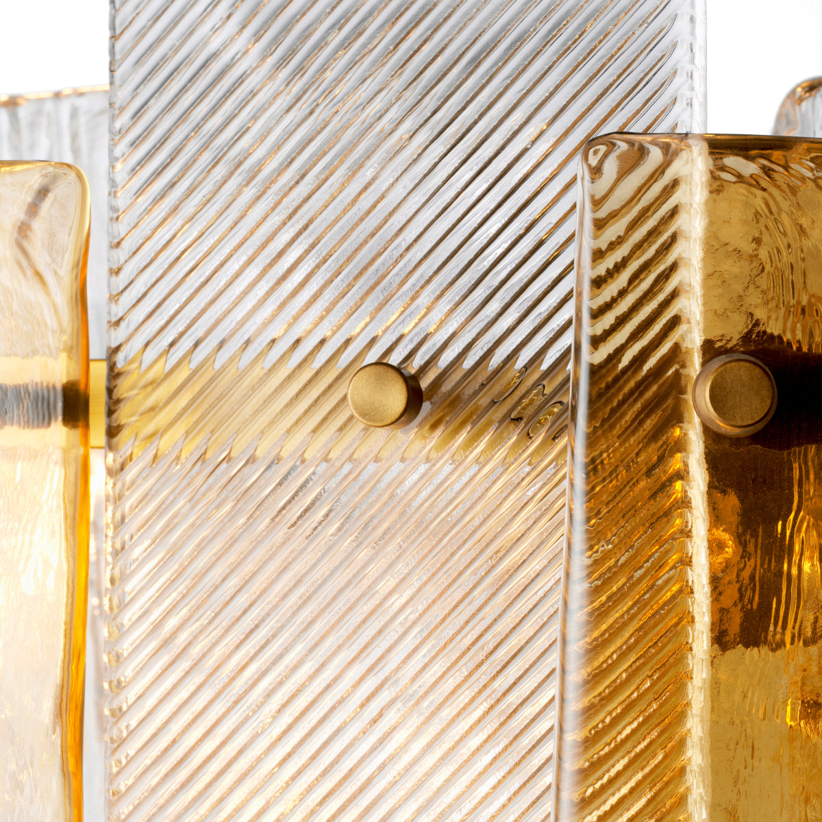 Textured Glass Chandelier Cassiano | Eichholtz Miami