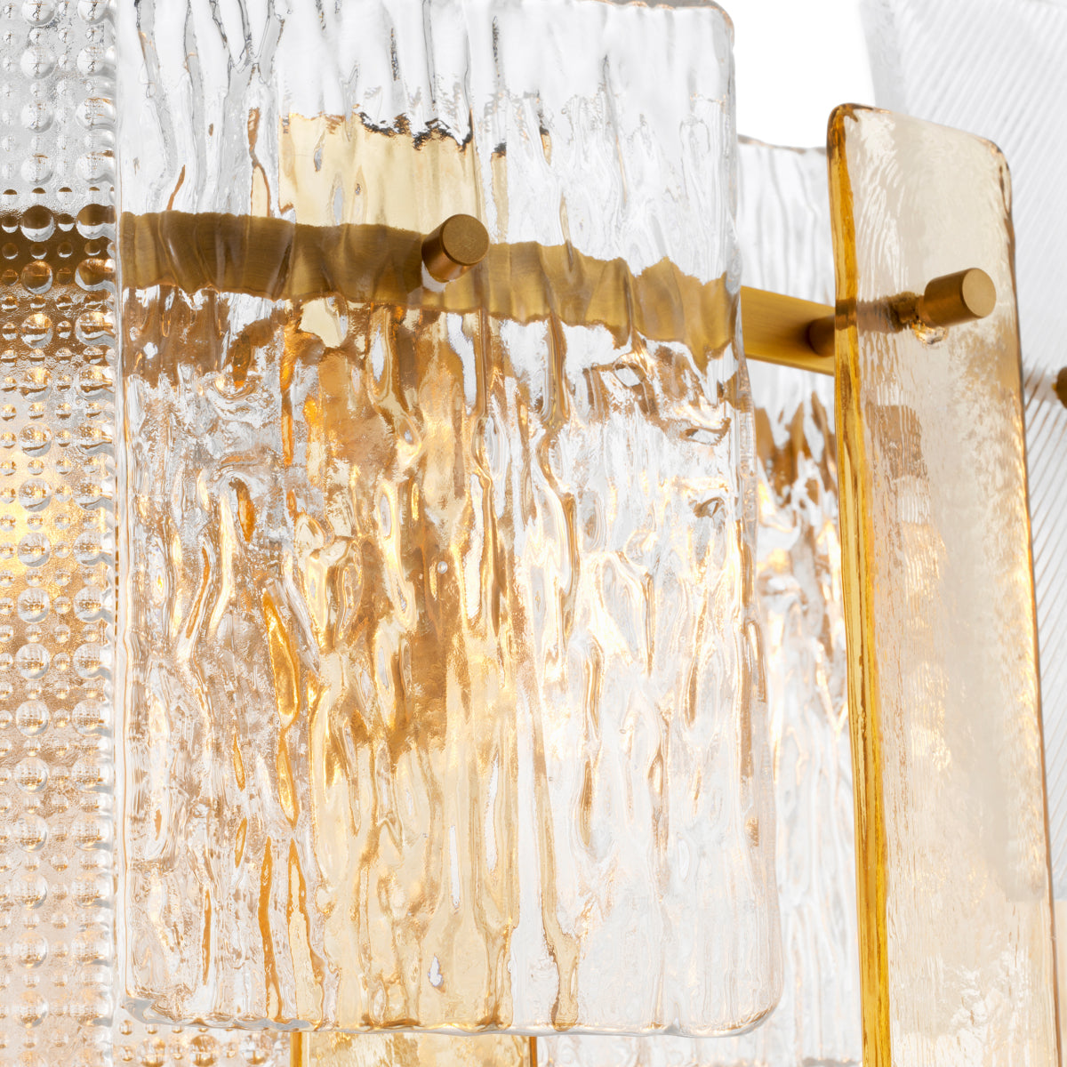 Textured Glass Chandelier Cassiano | Eichholtz Miami