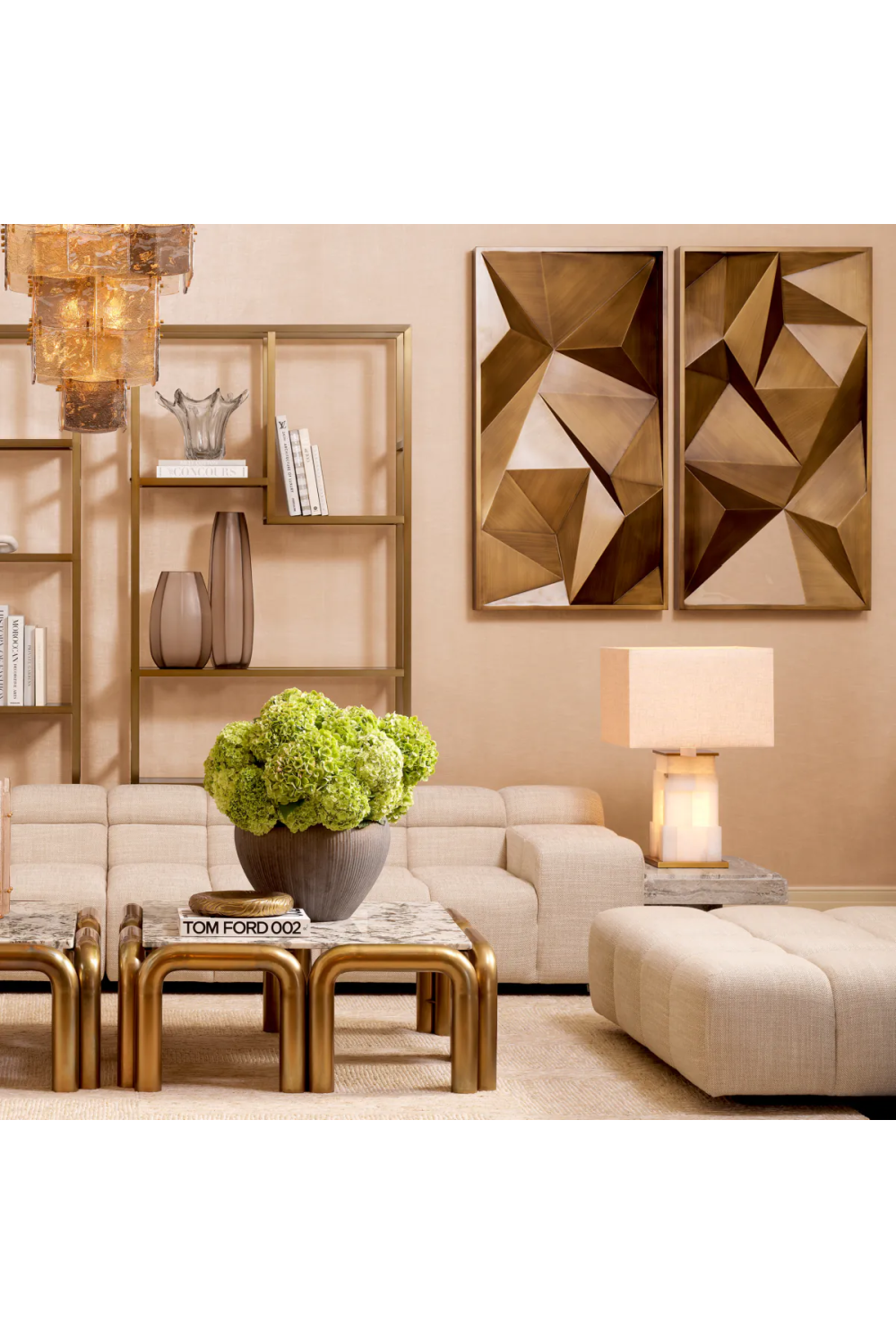 Brushed Brass Wall Object Bravura | Eichholtz Miami