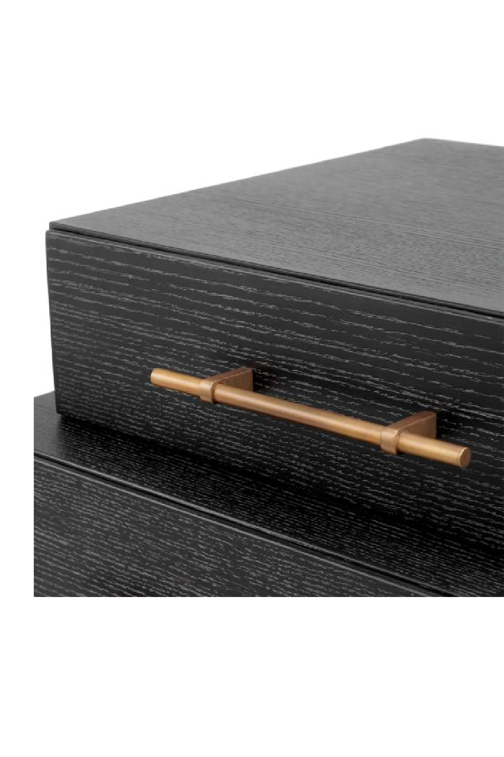 Black Oak 3-Drawer Nightstand Evendale | Eichholtz Miami