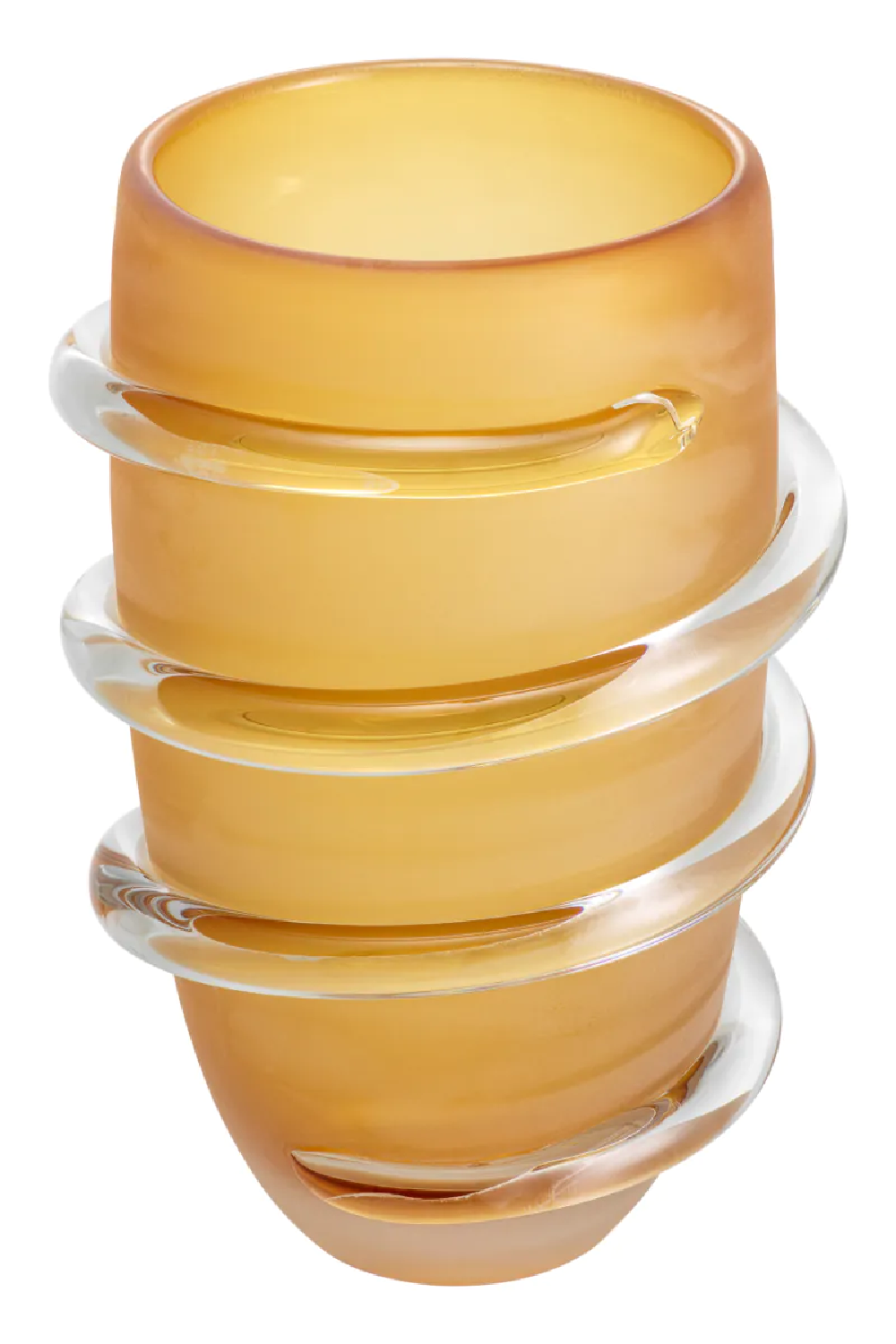 Yellow Glass Vase Eliano | Eichholtz Miami