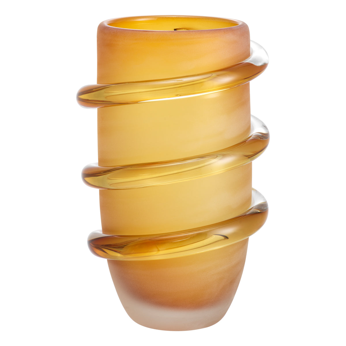 Yellow Glass Vase Eliano | Eichholtz Miami