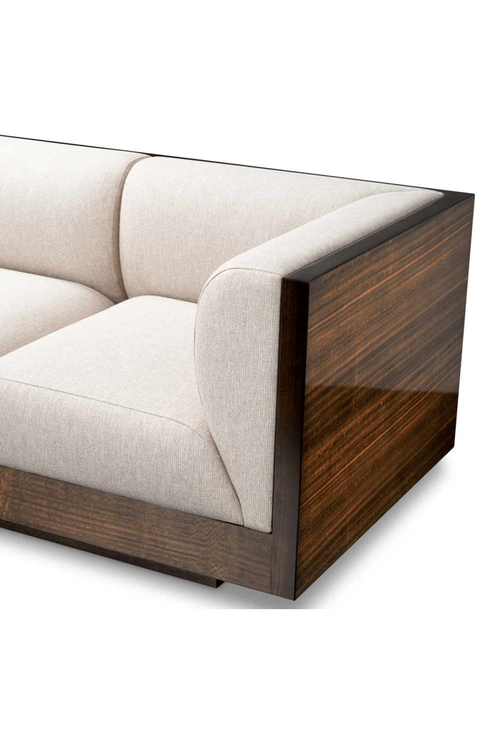 Eucalyptus Veneer Upholstered Sofa Sebastian | Eichholtz Miami